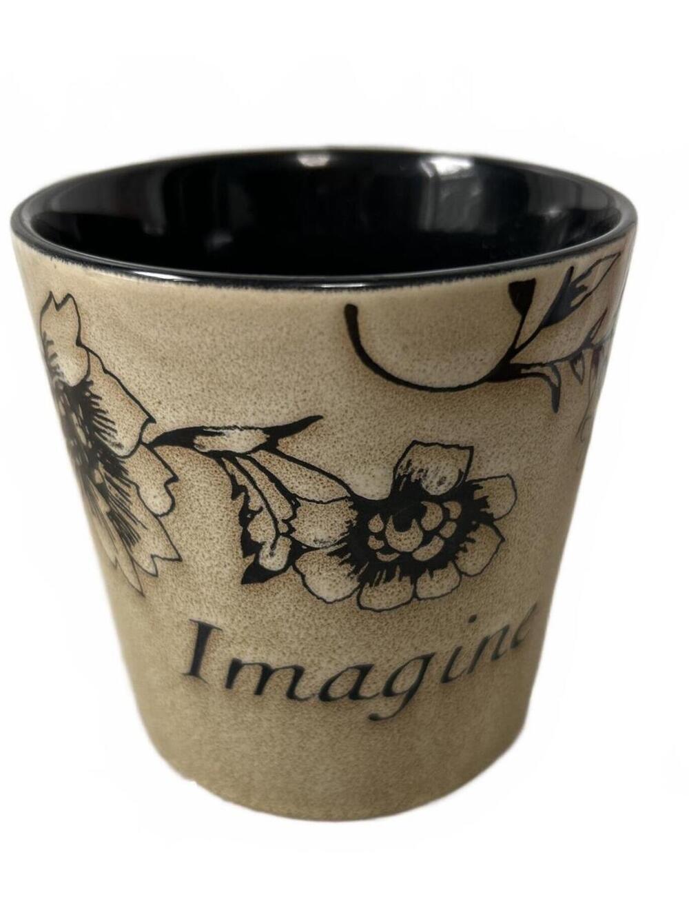 Pfaltzgraff coffee cup. Floral pattern. “Imagine”. Microwave & dishwasher safe.